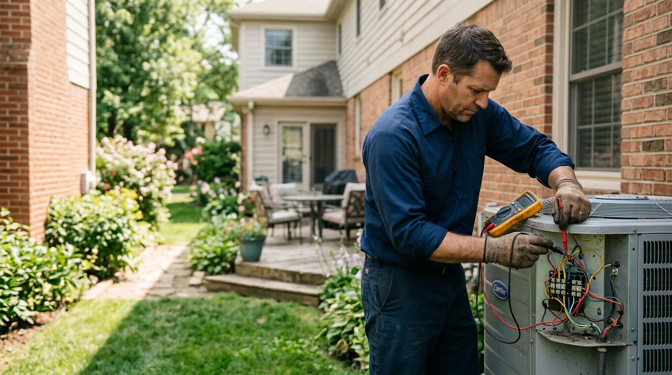 HVAC technician working near Fountain Valley, CA